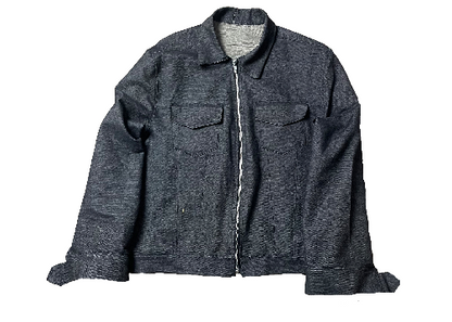 Denim Jacket with Grey Python Logo