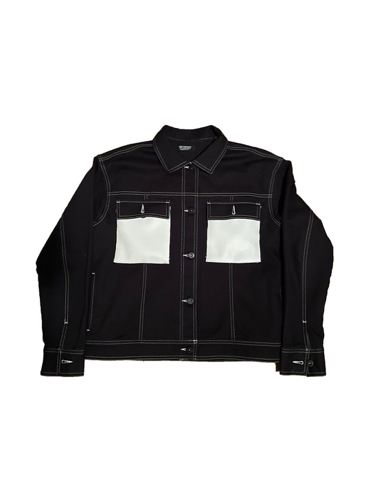 Power To The People Black Denim Jacket