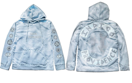 Grey Python Skin Pull over Hoodie